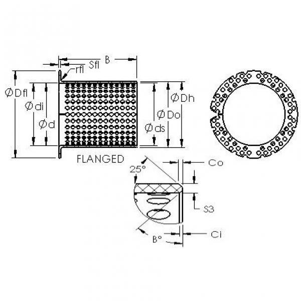 plain bushings bearings ASTT90 F26570 AST #1 image