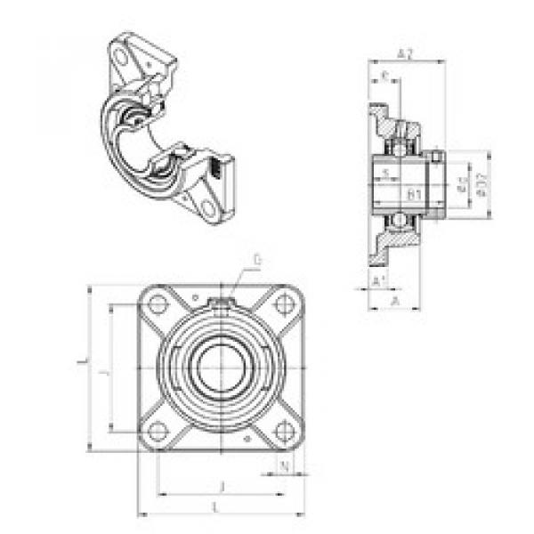Bearing housed units EXFE205 SNR #1 image