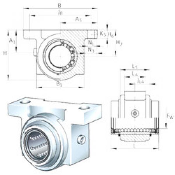 Bearing housed units KGB25-PP-AS INA #1 image