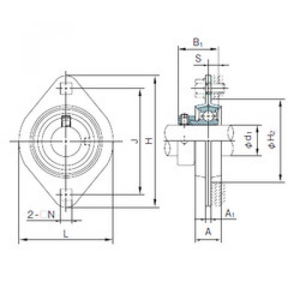 Bearing housed units KHPFL203A NACHI #1 image