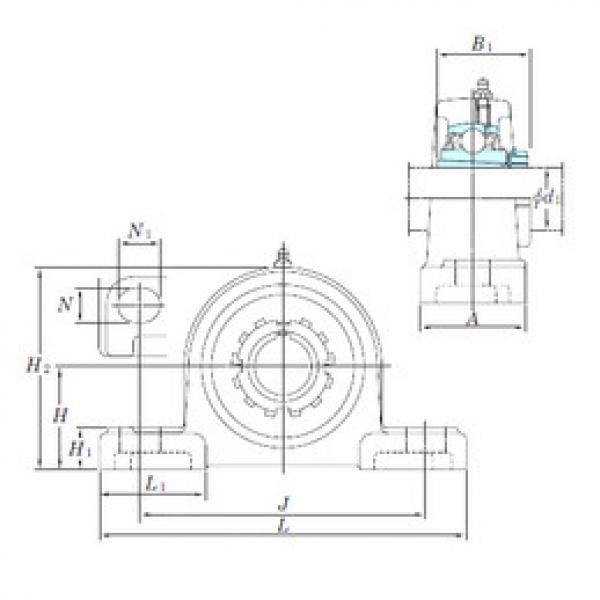 Bearing housed units UKP209SC KOYO #1 image