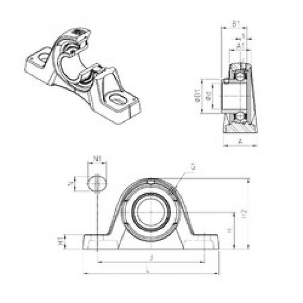 Bearing housed units USPLE212 SNR #1 image