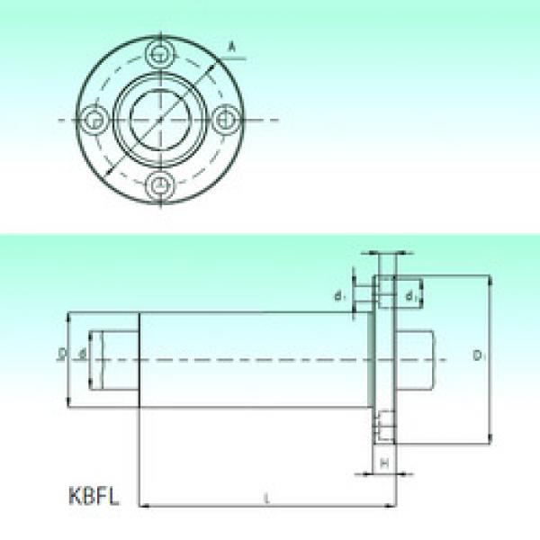 linear bearing shaft KBFL 20 NBS #1 image