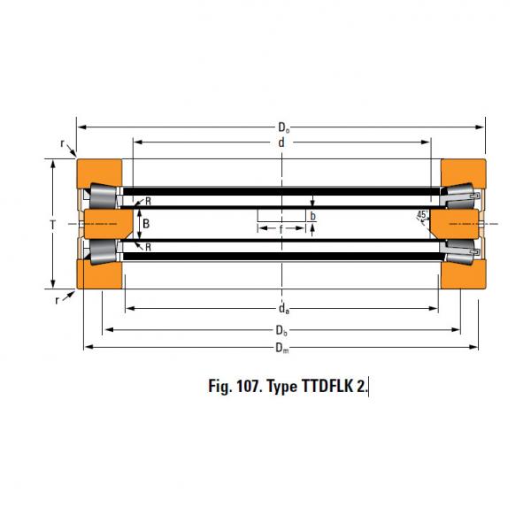THRUST ROLLER BEARING TYPES TTDWK AND TTDFLK A6881A Thrust Race Double #1 image