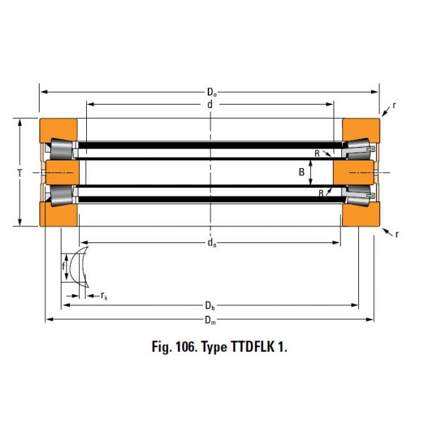 THRUST ROLLER BEARING TYPES TTDWK AND TTDFLK T10400F Thrust Race Double #4 image