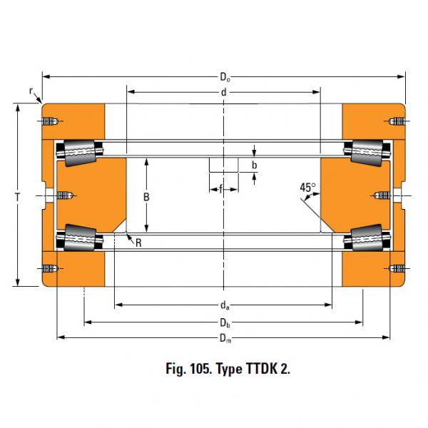 THRUST ROLLER BEARING TYPES TTDWK AND TTDFLK A6881A Thrust Race Double #4 image