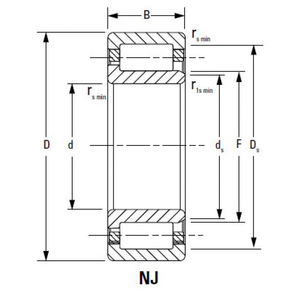 CYLINDRICAL BEARINGS ONE-ROW METRIC ISO SERIES NU2317EMA #1 image