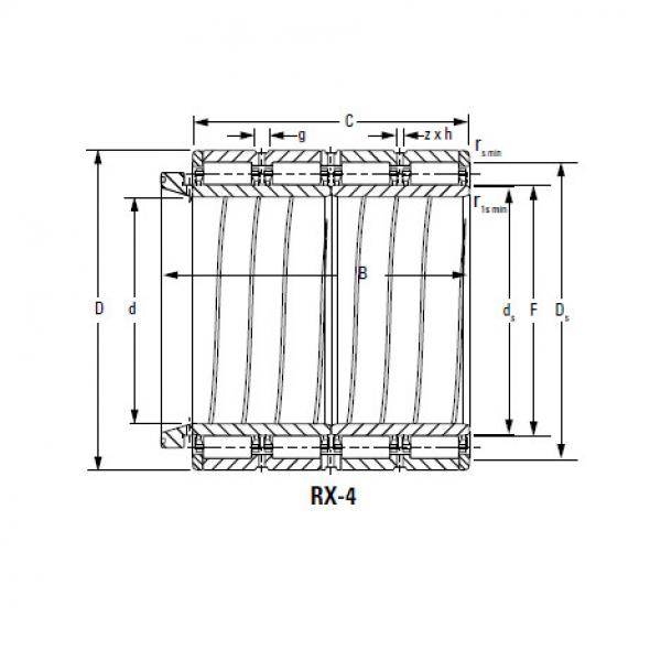 Four-Row Cylindrical Roller Bearings 300RX1846 RX-1 #1 image