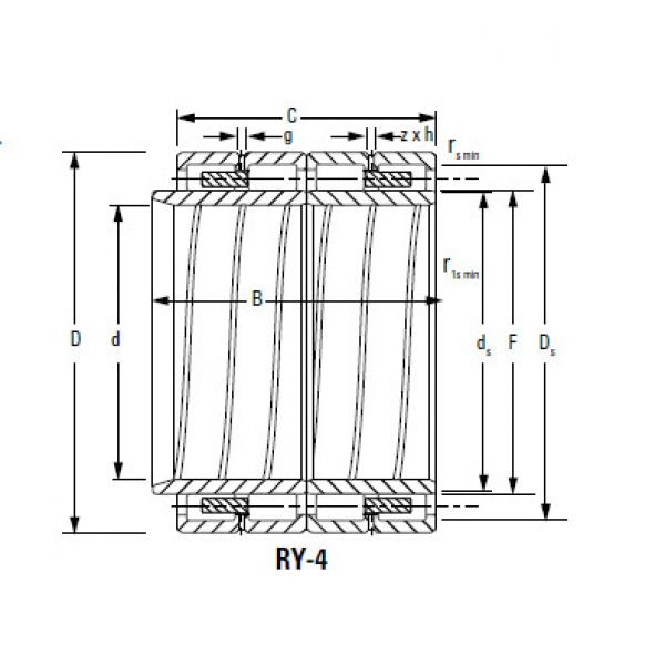 Four-Row Cylindrical Roller Bearings 431ARXS2141 465RXS2141 #2 image