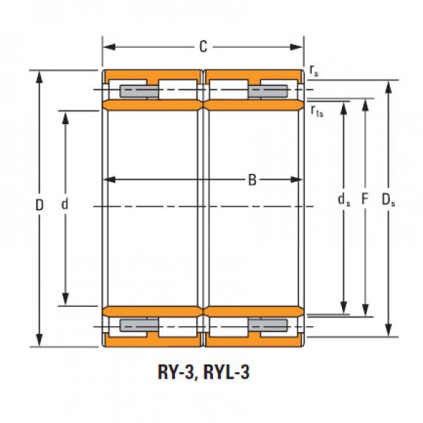 cylindrical roller bearing inner ring outer assembly 200arvsl1585 226rysl1585 #4 image