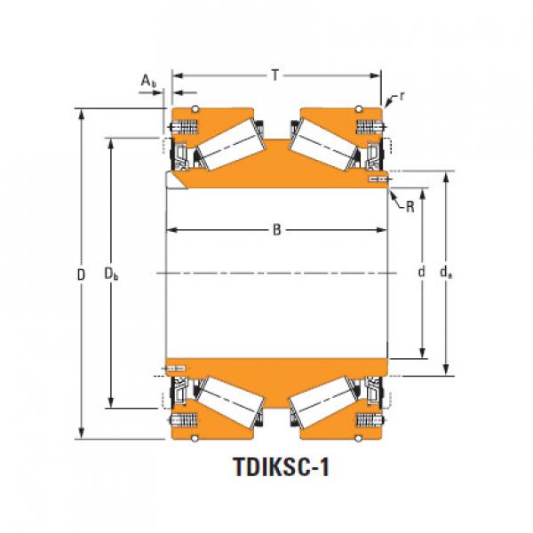tdik thrust tapered roller bearings Hm959349d Hm959318 #1 image
