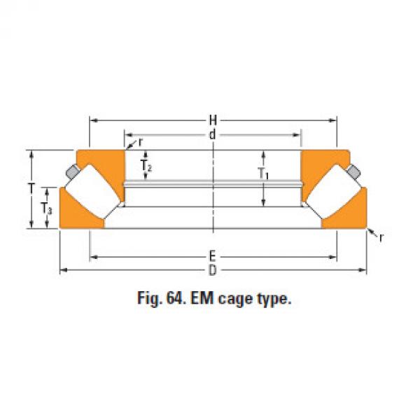 Thrust spherical roller bearing 29376em #1 image