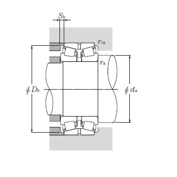 Double Row Tapered Roller Bearings NTN T-EE231401D/231975+A #1 image