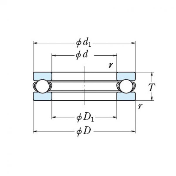 SINGLE-DIRECTION THRUST BEARINGS 51348 #1 image