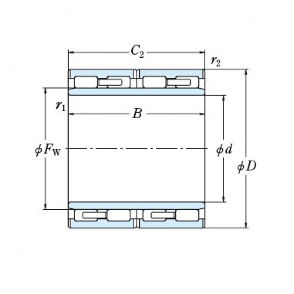 FOUR ROW CYLINDRICAL ROLLER BEARINGS NSK 160RV2401 #5 image