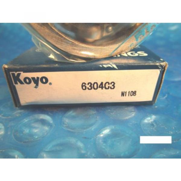 KOYO 6304 C3 Single Row Deep Groove Radial Bearing (Timken 304K, SKF, NSK, FAG) #3 image