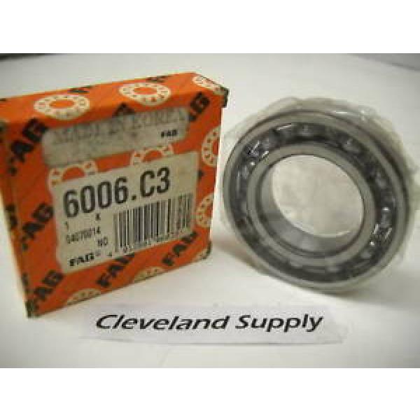 FAG 6006.C3 RADIAL DEEP GROOVE BALL BEARING NEW IN BOX #5 image