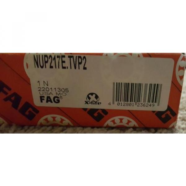 Fag NUP217E-TVP2 Cylindrical Roller Bearing ,New in Box,FREE SHIPPING!! #4 image