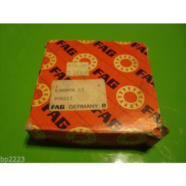 DEEP GROOVE FAG SEALED BEARING 6308-RSR-C3, 6308RSR.C2, 098214, 40X90X23MM NEW #3 image