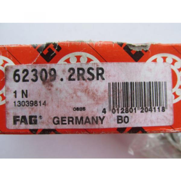 Fag 62309 2RSR Roller Bearing NEW!!! in Box Free Shipping #5 image