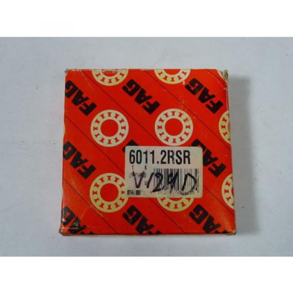 FAG 6011-2RSR Double Sealed Ball Bearing ! NEW ! #3 image