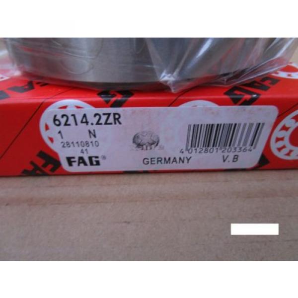 Fag 6214-2ZR Single Row Ball Bearing(=2 SKF 2Z, NSK ZZ,NTN,Timken/Fafnir 214KDD) #2 image