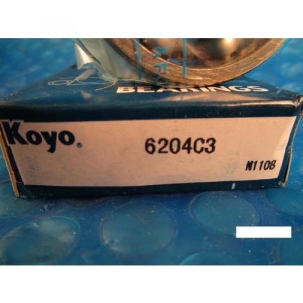 KOYO 6204 C3, Deep Groove Roller Bearing (=2 SKF,NTN, NSK,FAG, Fafnir 204K) #2 image