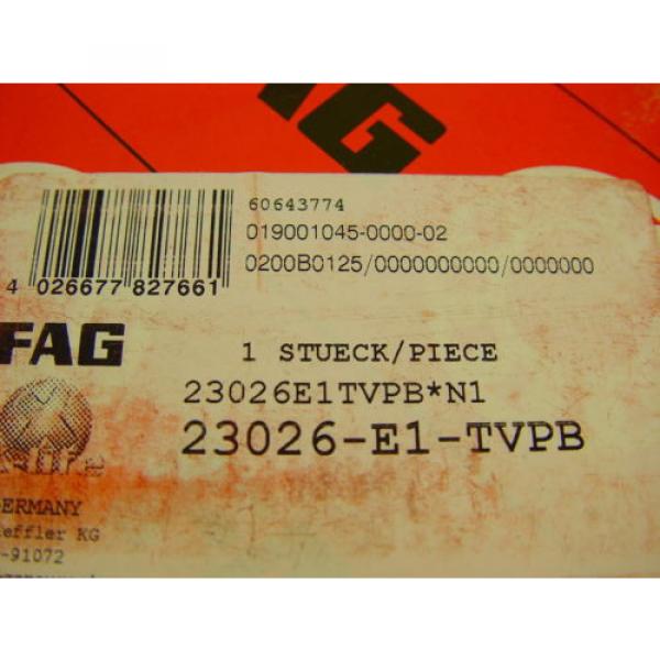 FAG 23026-E1-TVPB Spherical Roller Bearing 130mm ID, 200mm OD, 52mm Width #4 image