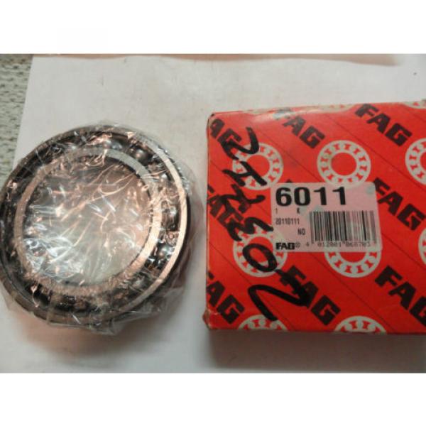 FAG 6011 Deep Groove Unshielded Bearing, 55MM X 90MM X 18MM #4 image