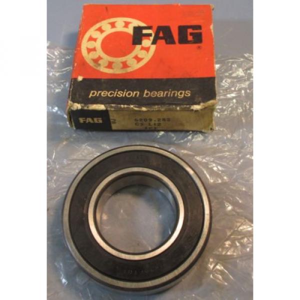 FAG 6209.2RS C3 Deep Groove Sealed 45mm Bore Ball Bearing NOS #1 image