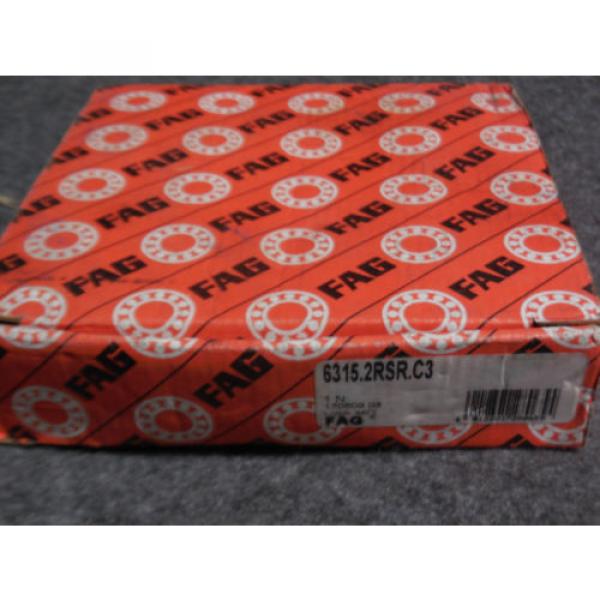NEW FAG Ball Bearing 6315.2RSR Double Sided Rubber Seal and C3 75x160x37 mm #5 image
