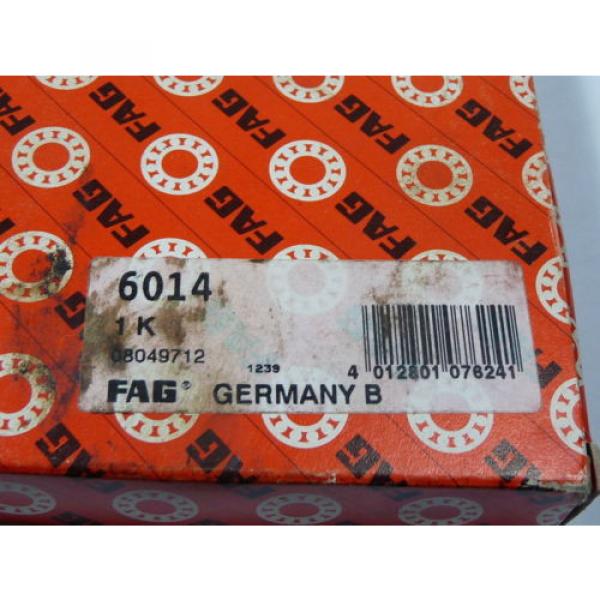 FAG 6014 Double Sealed Ball Bearing ! NEW ! #5 image
