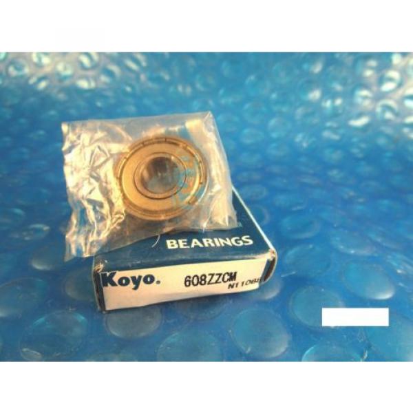 KOYO 608 ZZ CM, 2Z,Single Row Radial Bearing(Timken 38, SKF, NTN, FAG 2ZR,NSK) #2 image