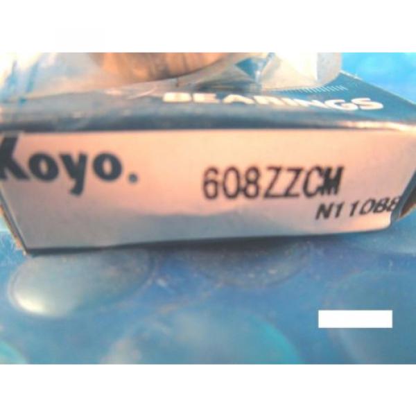 KOYO 608 ZZ CM, 2Z,Single Row Radial Bearing(Timken 38, SKF, NTN, FAG 2ZR,NSK) #3 image
