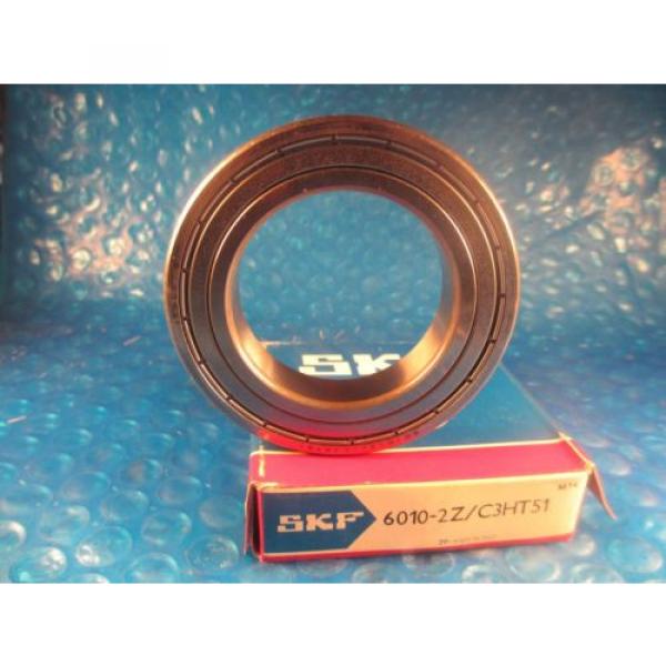 SKF 6010 2Z JEM Deep Groove Roller Bearing,ZZ (=2 Fafnir 9110KDD, FAG, NSK, NTN) #1 image