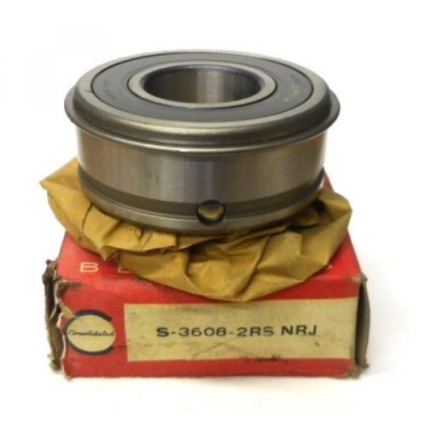 CONSOLIDATED BEARING S-3608-2RS NRJ, FAG 6308RS, APPROX 3 7/8&#034; OD, 1 1/2&#034; ID #1 image