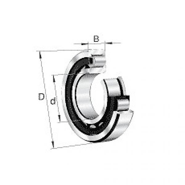 NJ316-E-M1 FAG Cylindrical roller bearing #5 image
