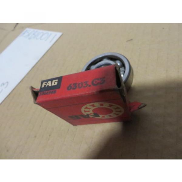 FAG BEARING NEW IN BOX-NEW OLD STOCK # 6303.C3 #4 image