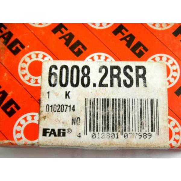 FAG 6008.2RSR Sealed Ball Bearing 40mm ID 68mm OD  Lot of 4   Free Shipping #5 image