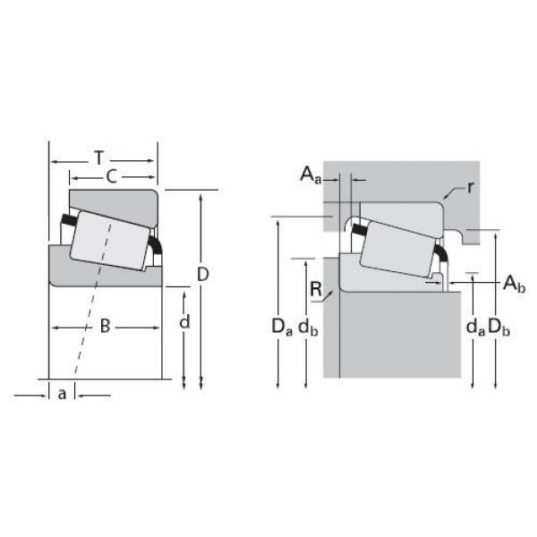 Timken DEEP GROOVE BALL BEARINGS JM205149A  -  JM205110   #2 image