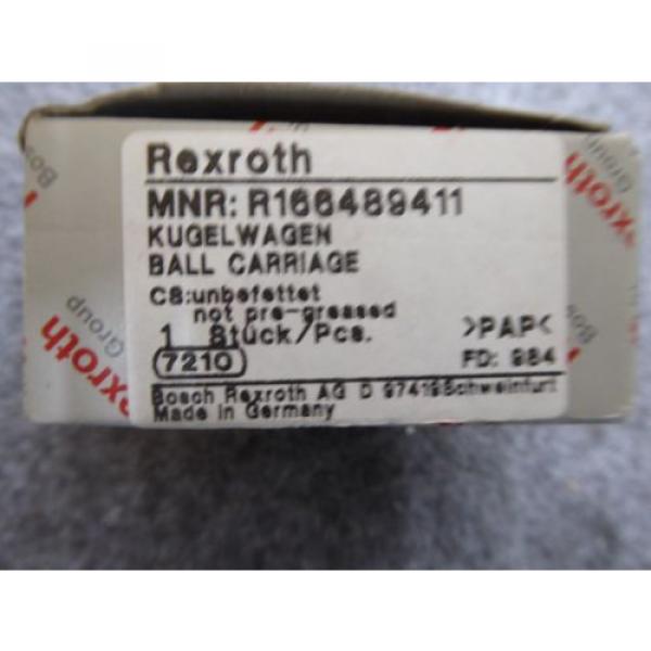 NEW REXROTH LINEAR BEARING # R166489411 #1 image