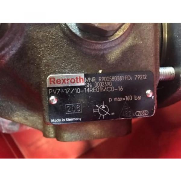 Rexroth Bosch PV7-17/10-14RE01MC0-16  /  R900580381  /  hydraulic pump #2 image