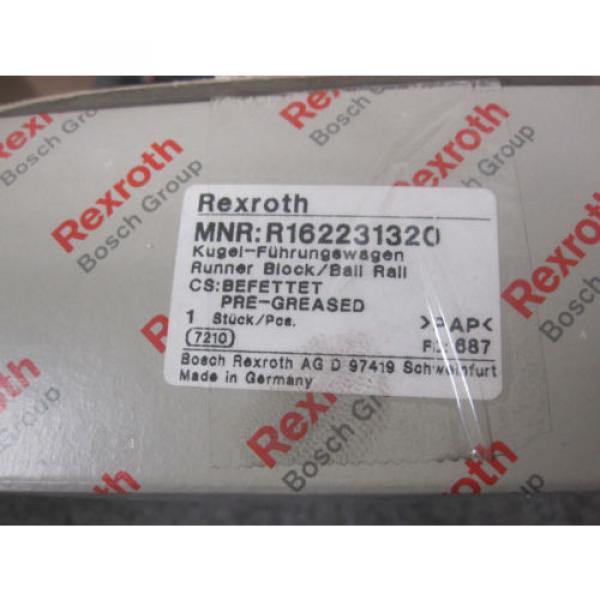 NEW REXROTH LINEAR BEARING # R162231320 #2 image