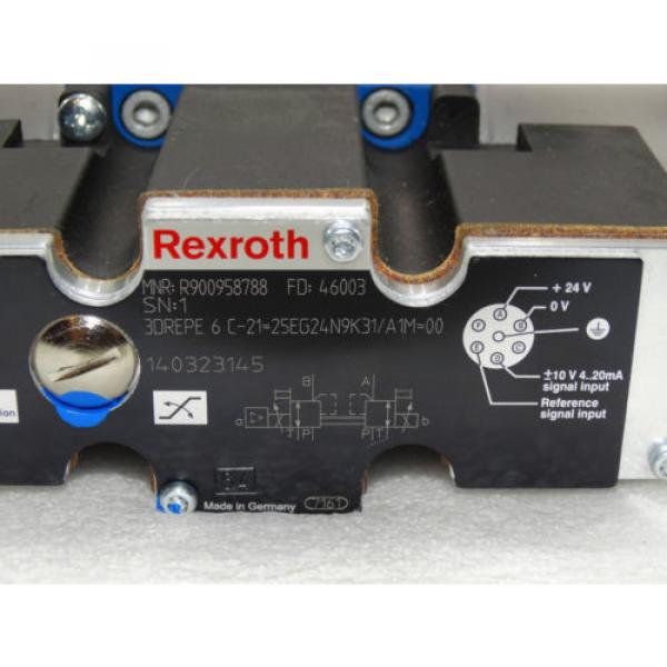 Rexroth  R900958788 / 3DREPE 6 C-21=25EG24N9K31/A1M=00  + R900755997 Invoice #5 image