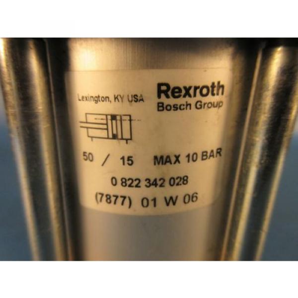 Rexroth Bosch 0 822 342 028 Pneumatic Cylinder, 50/15 Max 10 Bar, Made in USA #2 image