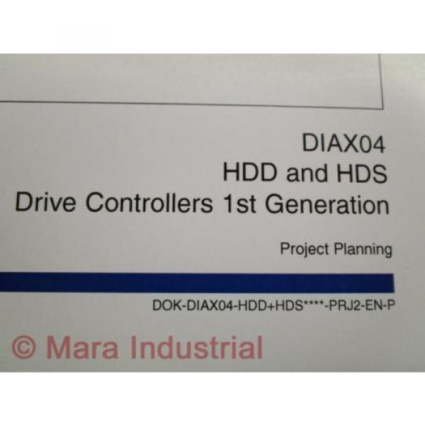 Rexroth Indramat DOK-DIAX04-HDD+HDS Project Planning Manual (Pack of 6) #3 image