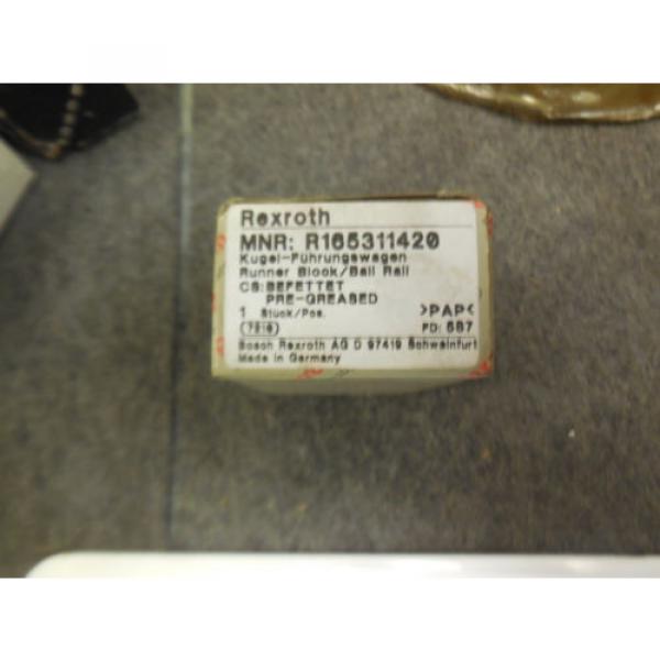 NEW REXROTH LINEAR BEARING # R165311420 #2 image