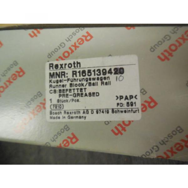 NEW REXROTH LINEAR BEARING # R165139410 #2 image