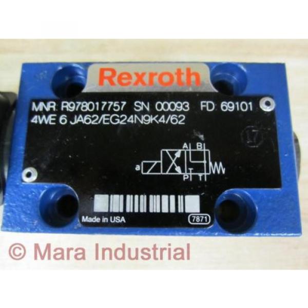 Rexroth Bosch R978017757 Valve 4WE 6 JA62/EG24N9K4/62 - New No Box #2 image