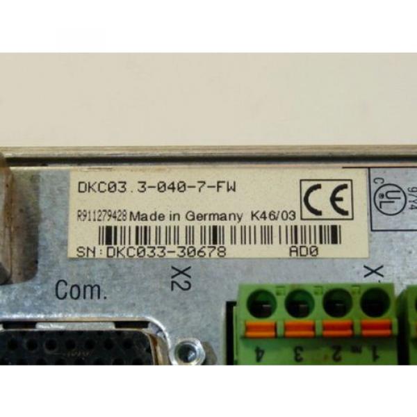 Rexroth Indramat DKC03.3-040-7-FW Eco-Drive Frequenzumrichter Serien Nr. DKC033- #4 image